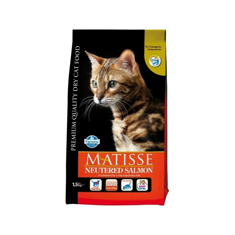 Comida para gatos castrados Matisse con salmón